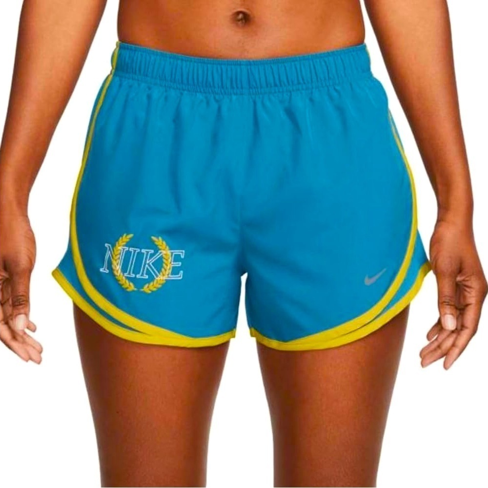 Nike Womens Medium Dri Fit Tempo Victory Graphic Running Shorts